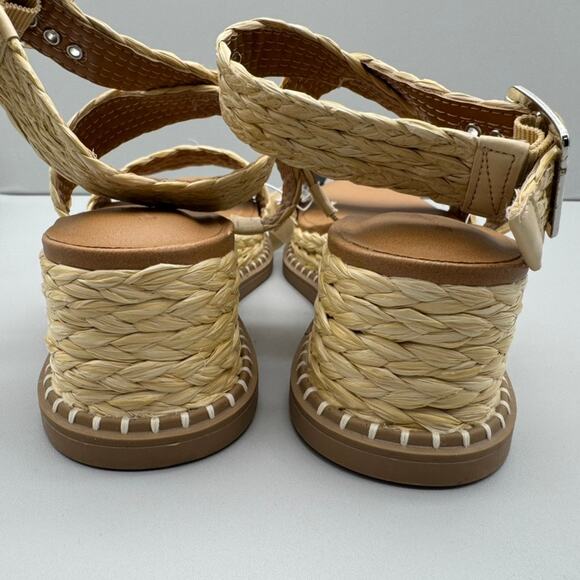 Women's Kayla Wedge Heels Size 8 Memory Foam Insole Universal Thread Beige - Picture 5 of 7